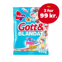 Bedst før: 17.04.2027 Malaco Godt & Blandet Fizzy Pop & Co 480 g