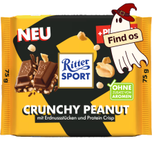 Bedst før: 12.01.2027 Ritter Sport Mælkechokolade Crunchy Peanut