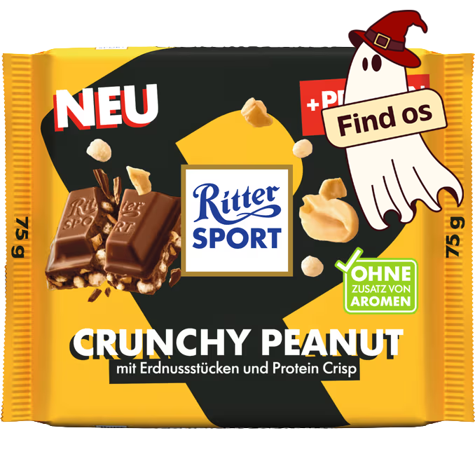 Ritter Sport Mælkechokolade Crunchy Peanut